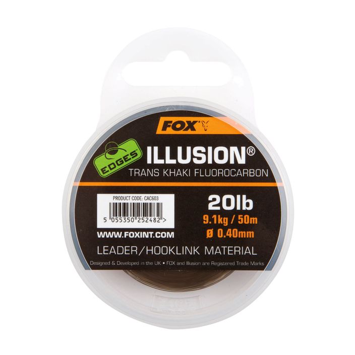 Flurocarbon line Fox International Edges Illusion Flurocarbon Leader green CAC604 2