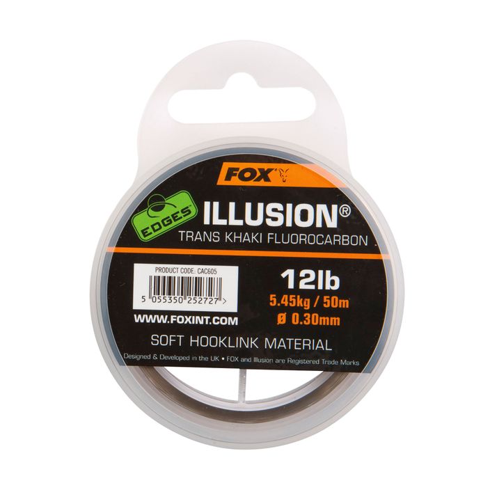 Fluorocarbon line Fox International Edges Illusion Soft Hooklink green CAC606 2
