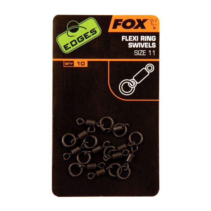 Fox International Edges Flexi Ring Swivel carp swivels black CAC609 2