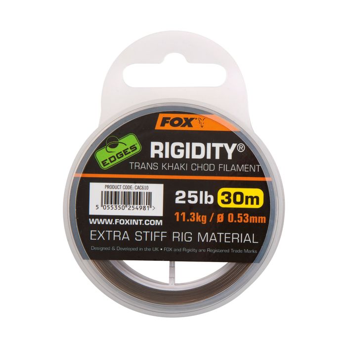 Fox International Edges Rigidity Chod Filament 30m brown line CAC611 2