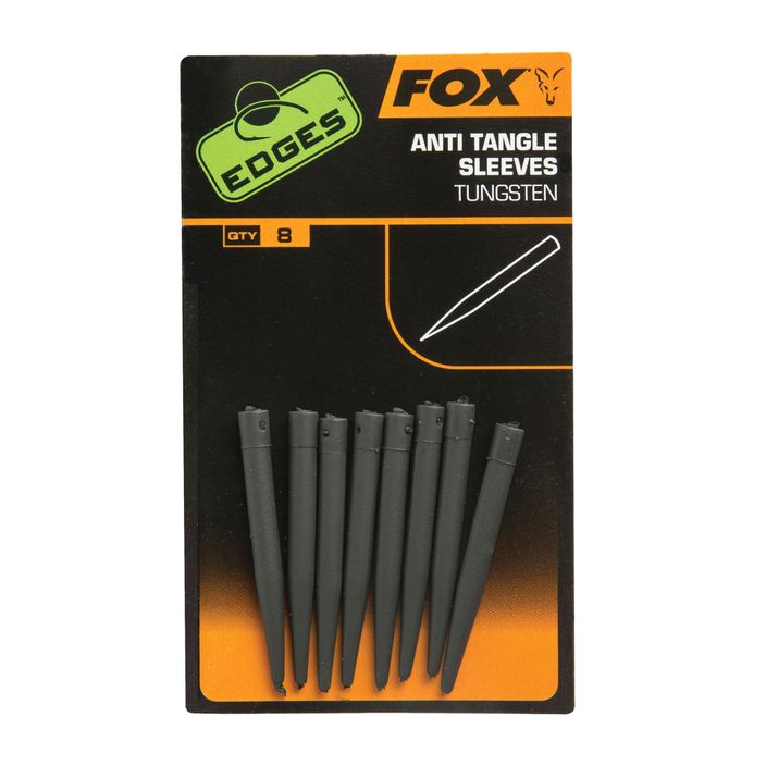 Fox International Edges Tungsten Anti tangle Sleeve erasers 8 pcs grey CAC630 2