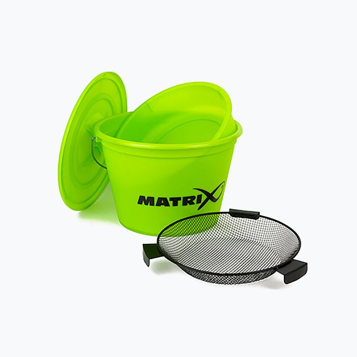 Matrix Bucket Set Inc Tray And Riddle fishing bucket green GBT020 2