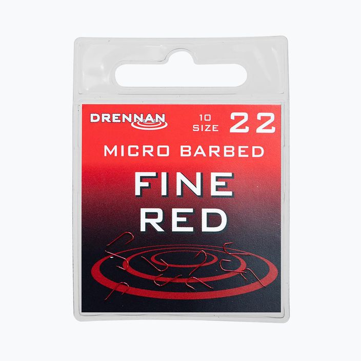 Drennan Fine Red float hooks red HSFR022