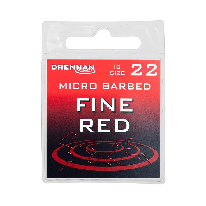 Drennan Fine Red float hooks red HSFR022 2