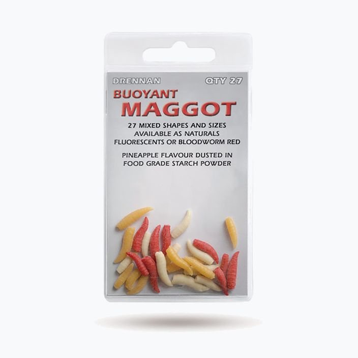Drennan Buoyant Maggot artificial worm bait 27 natural TGABBM001