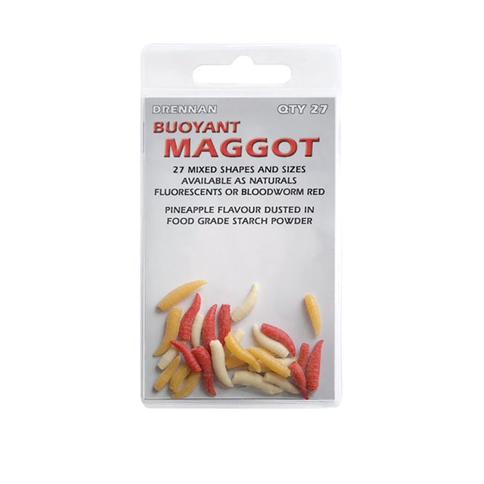 Drennan Buoyant Maggot artificial worm bait 27 natural TGABBM001 2