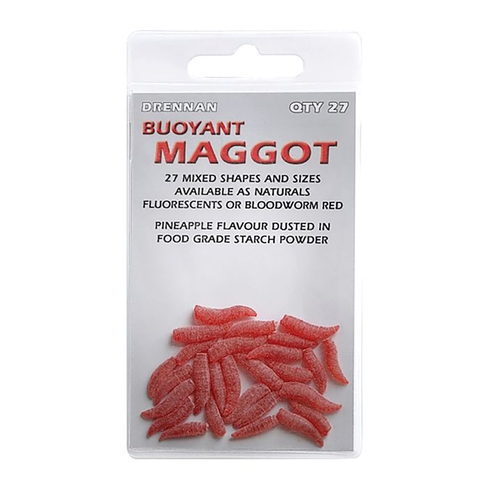 Drennan Buoyant Maggot artificial worm lure 27 pcs red TGABBM003 2