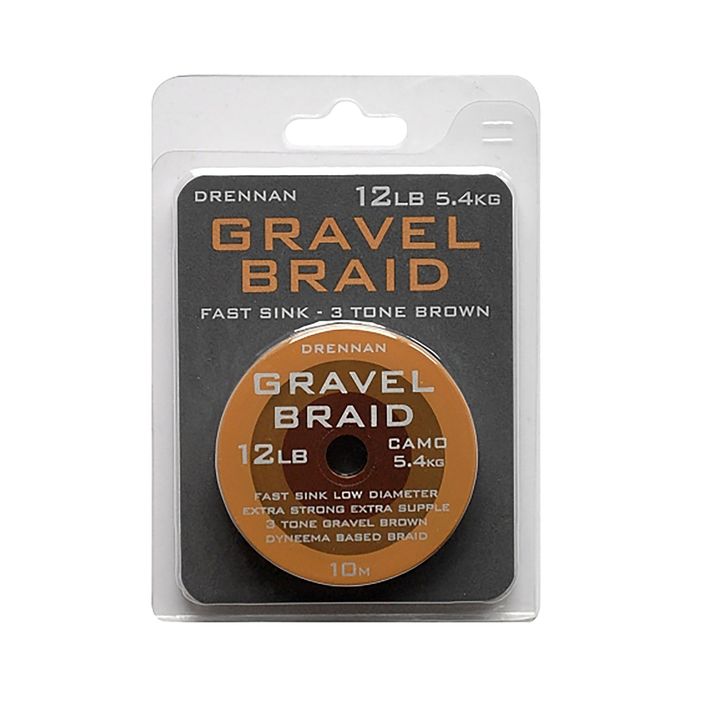 Braided leader for the Drennan Gravel Braid method brown KLGB012 2