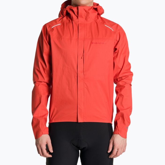 Men's cycling jacket Endura GV500 Waterproof paprika