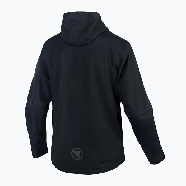 Men's cycling jacket Endura Hummvee Waterproof Hooded black 8