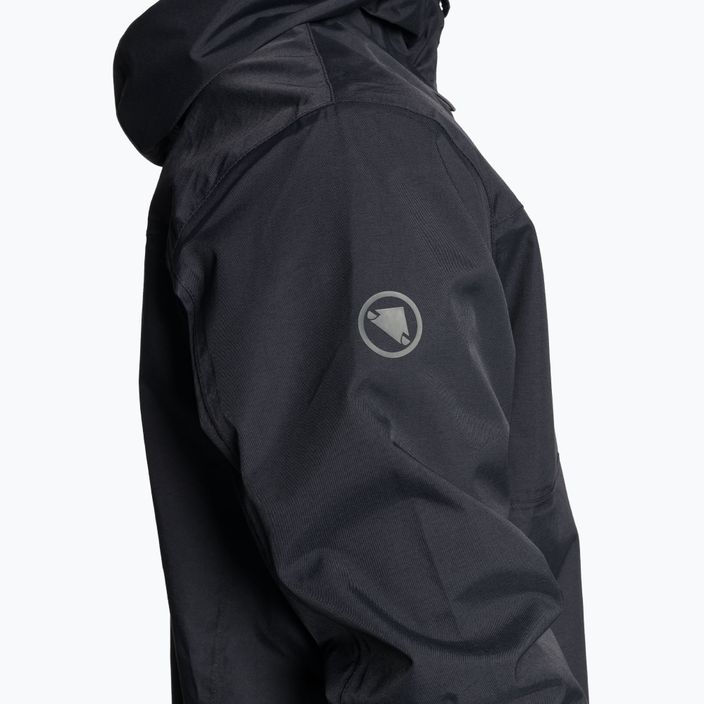 Men's cycling jacket Endura Hummvee Waterproof Hooded black 5
