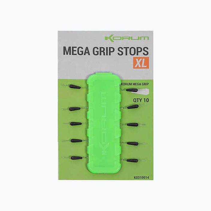Korum Mega Grip Stops 10 fishing stoppers black K0310013