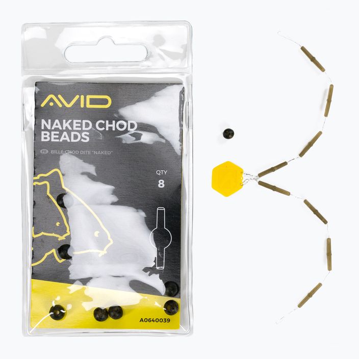 Avid Carp Naked Chod Beads 8 pcs. Camo A0640039 2