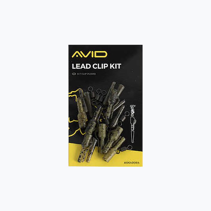 Avid Carp Secure Lead Clip Kit 5 pcs. Camo A0640064 2