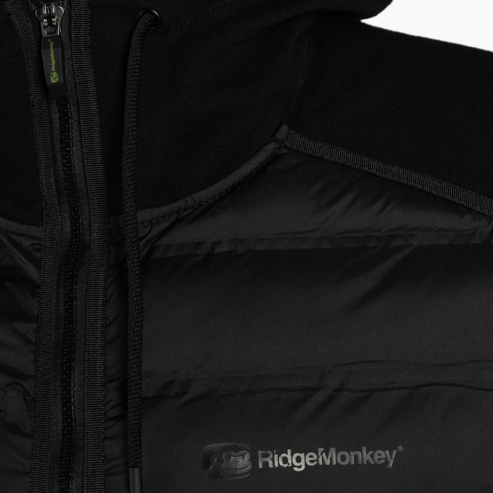 Men's fishing jacket RidgeMonkey Apearel Heavyweight Zip Jacket black RM653 3