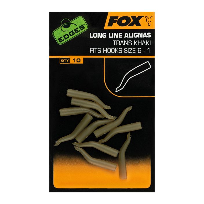 Fox International Edges Line Aligna Long hook positioner 10 pcs. Trans Khaki CAC724 2