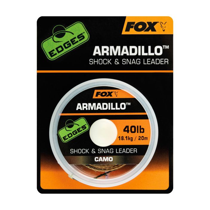 Fox International Edges Armadillo Camo braided shot leader CAC746 2