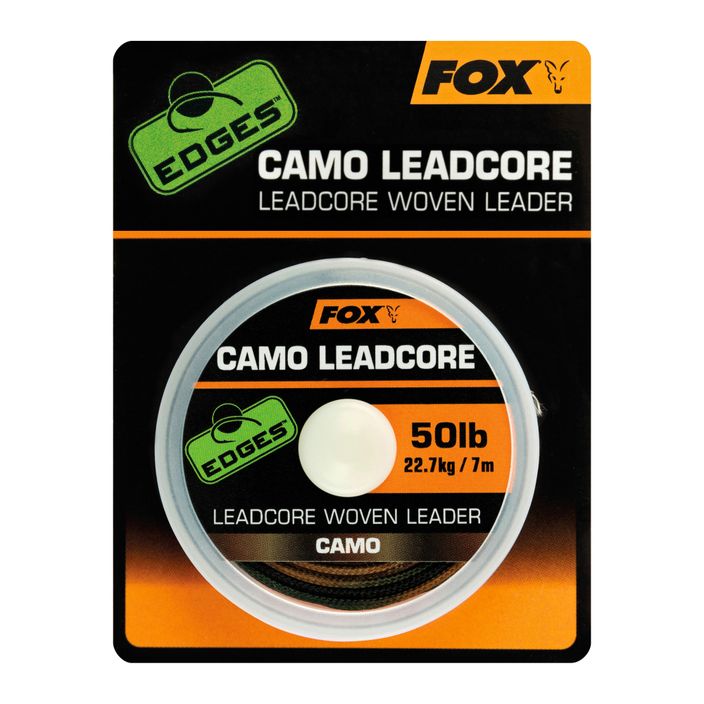 Fox International Camo Leadcore 7m camo carp leader braid CAC747 2