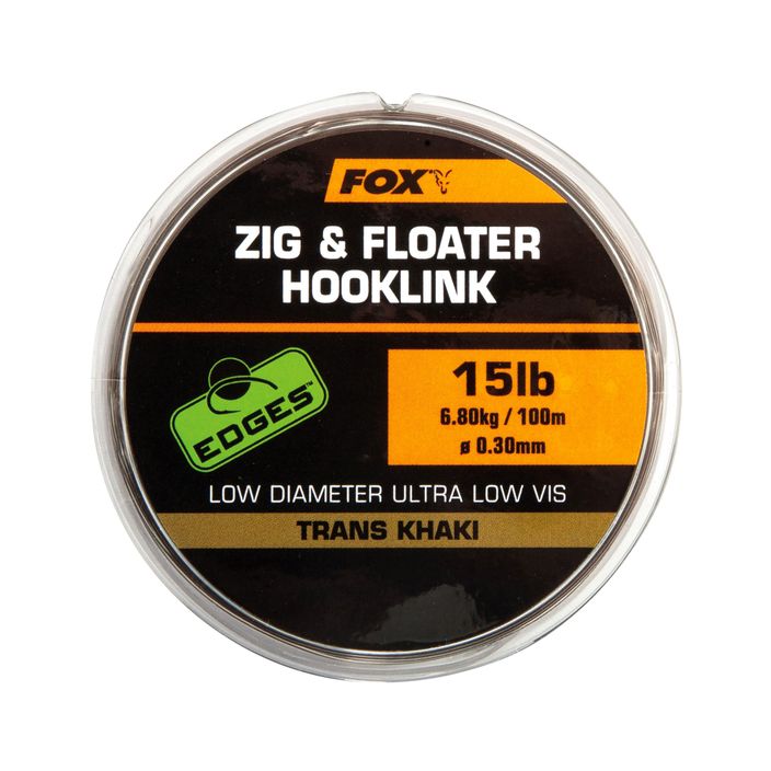 Fox International Zig and Floater Hooklink 100m brown CML169 line 2