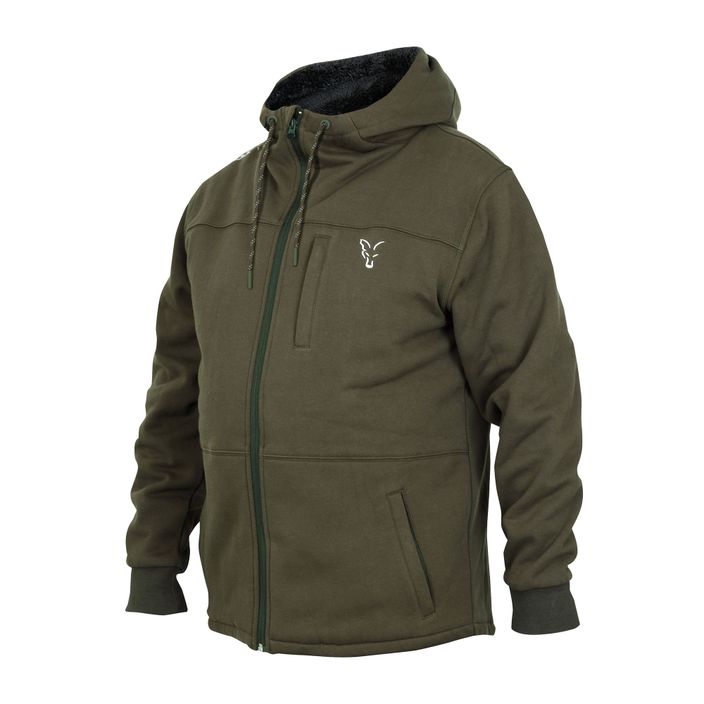 Fox International Collection Sherpa green hooded fishing sweatshirt CCL10 2