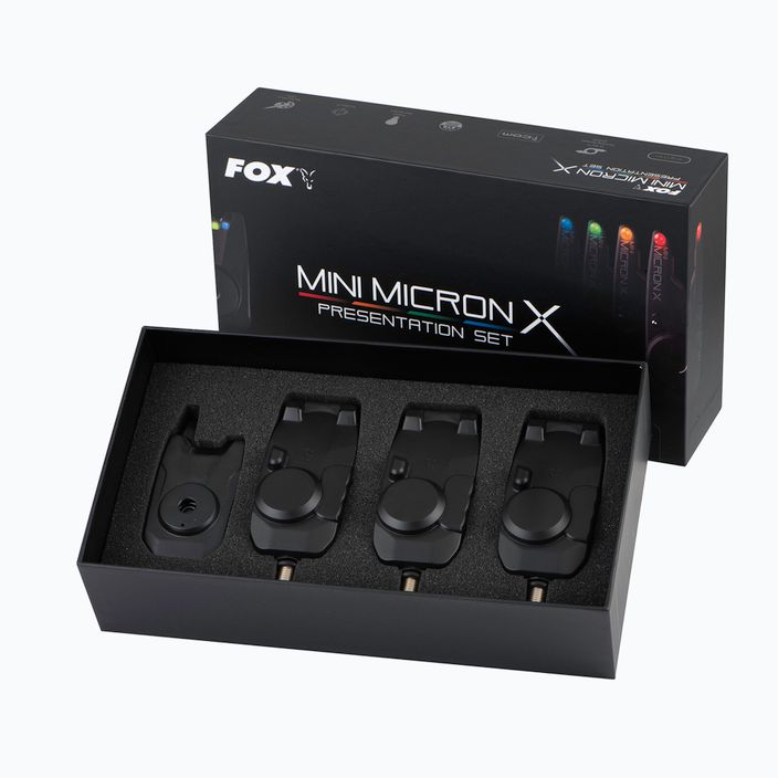 Fox International Mini Micron X 3 rod set fishing signals black CEI198