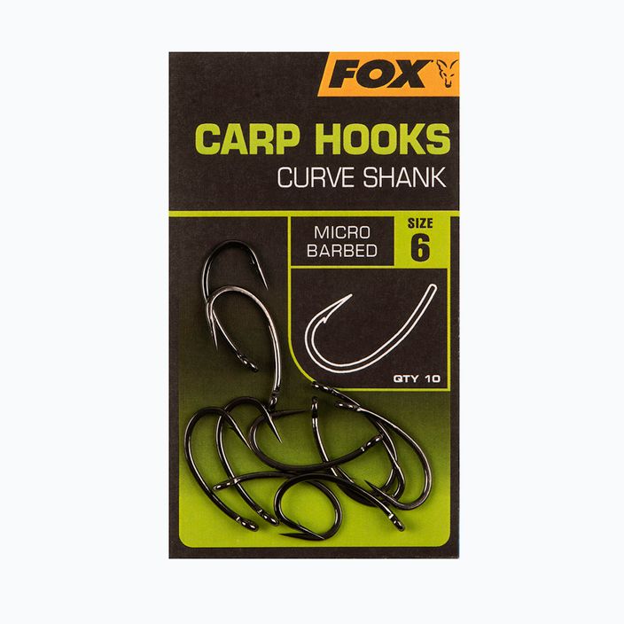 Fox International Curve Shank carp hooks black CHK234 2