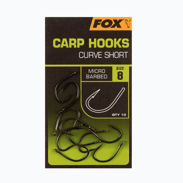 Fox International Curve Shank Short carp hooks black CHK238 2