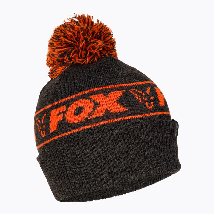 Fox International Collection Bobble black/orange winter hat