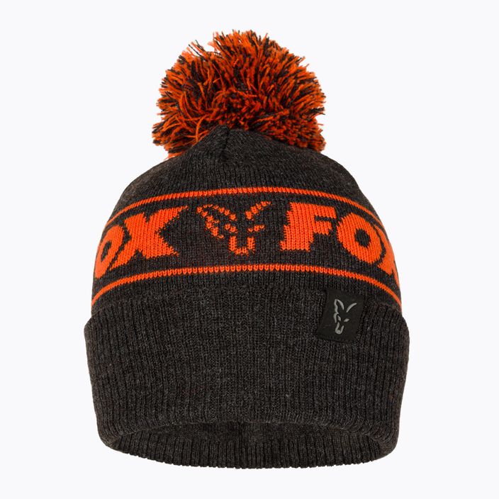 Fox International Collection Bobble black/orange winter hat 2