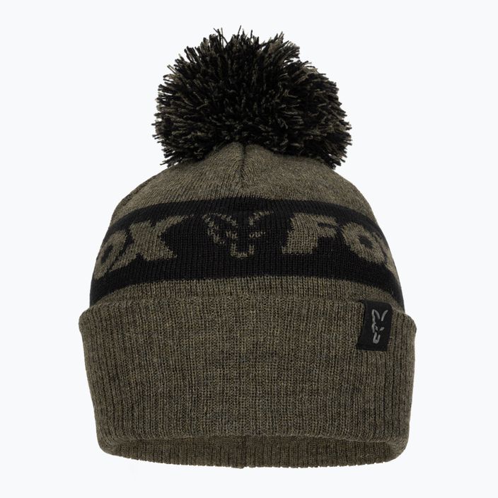 Fox International Collection Bobble green/black winter hat 2