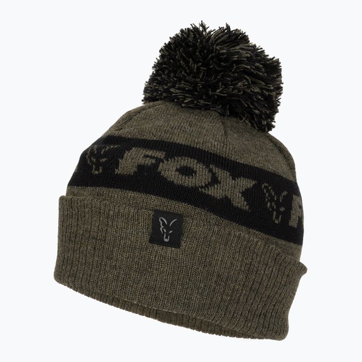 Fox International Collection Bobble green/black winter hat 3