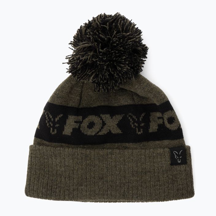 Fox International Collection Bobble green/black winter hat 5
