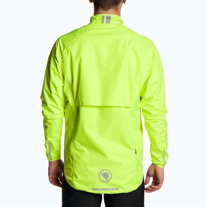 Men's cycling jacket Endura Xtract II hi-viz yellow 2