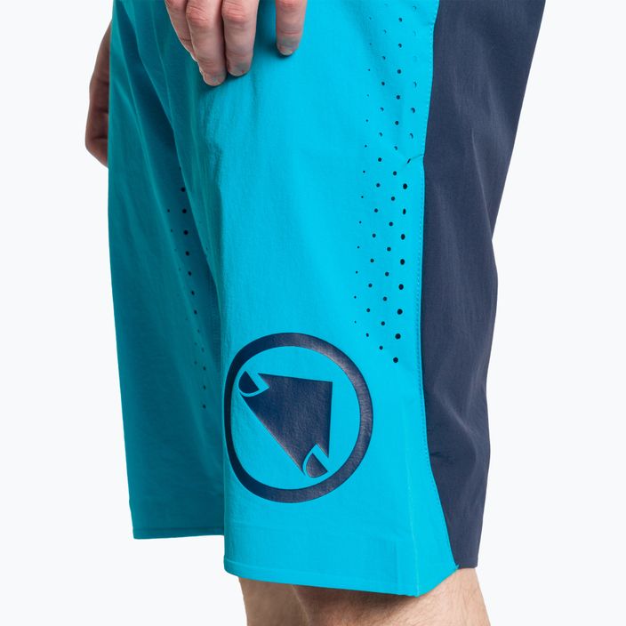 Men's Endura Singletrack Lite Short Sht electric blue cycling shorts 3