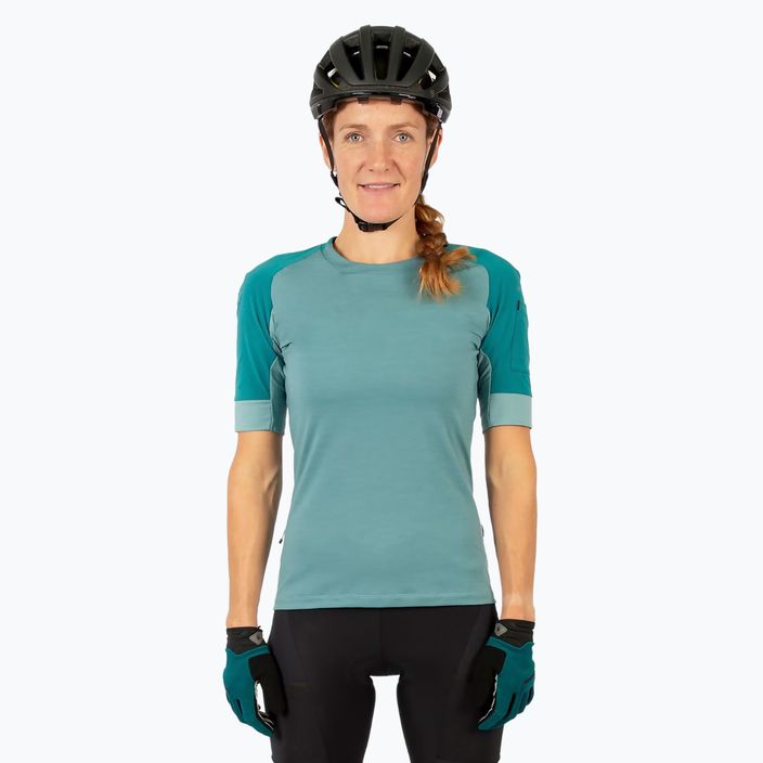 Women's cycling jersey Endura GV500 S/S spruce green