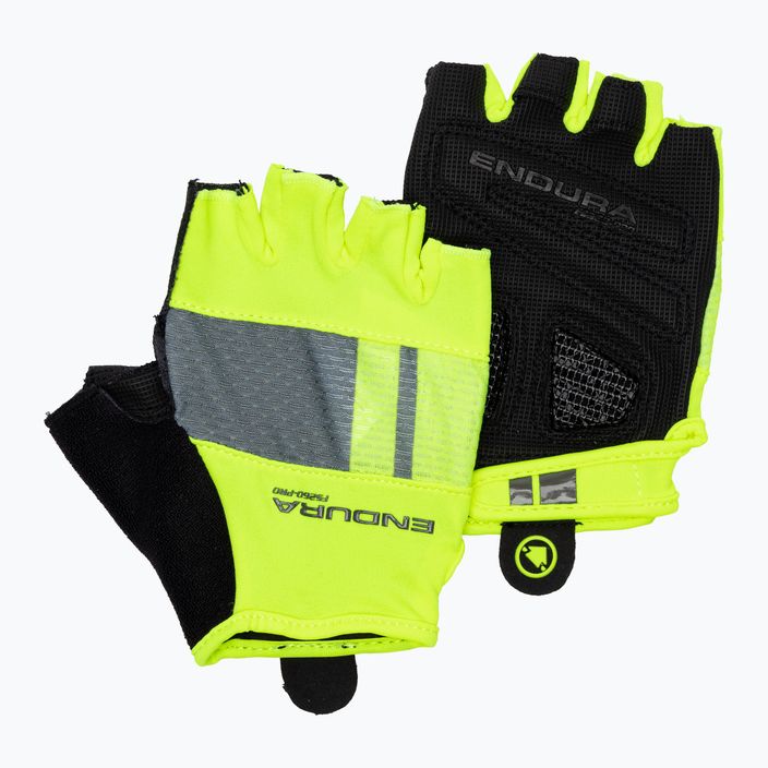 Men's Endura FS260-Pro Aerogel hi-viz yellow cycling gloves