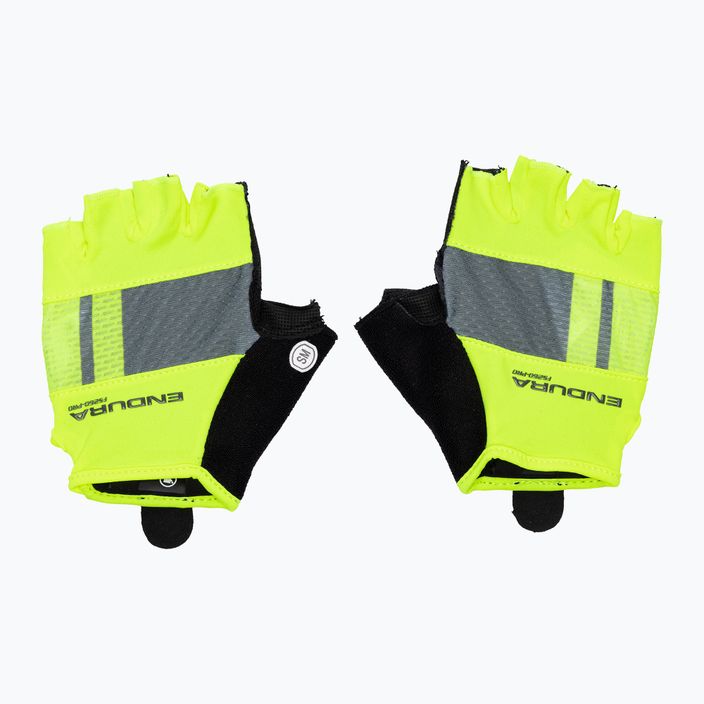 Men's Endura FS260-Pro Aerogel hi-viz yellow cycling gloves 3