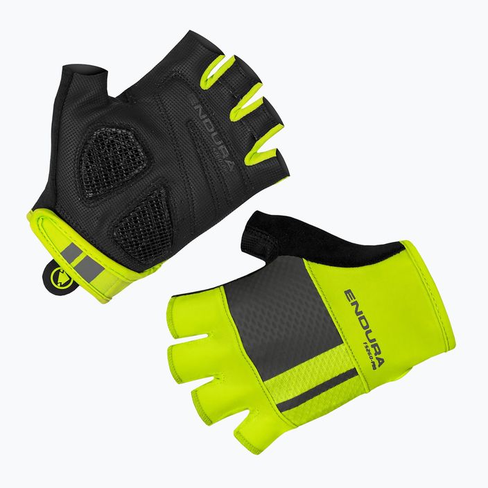 Men's Endura FS260-Pro Aerogel hi-viz yellow cycling gloves 5