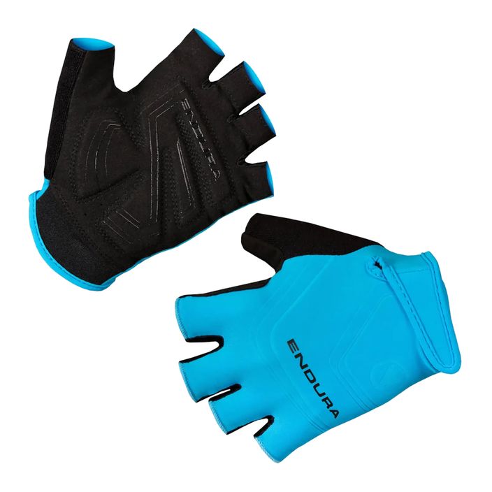 Men's cycling gloves Endura Xtract hi-viz blue 2