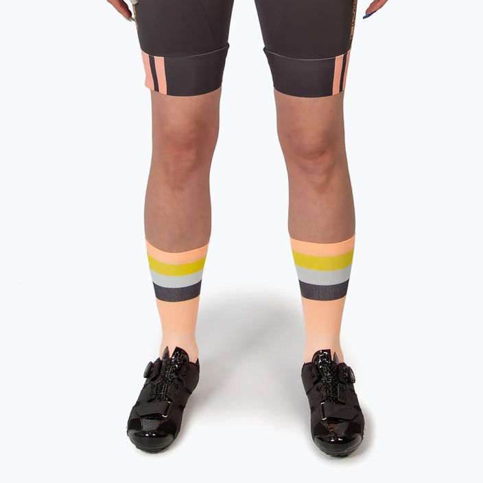 Endura Bandwidth men's cycling socks neon peach 6
