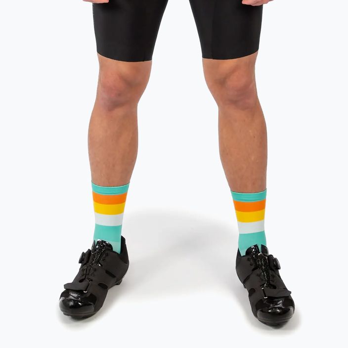 Men's Endura Bandwidth aqua cycling socks 5