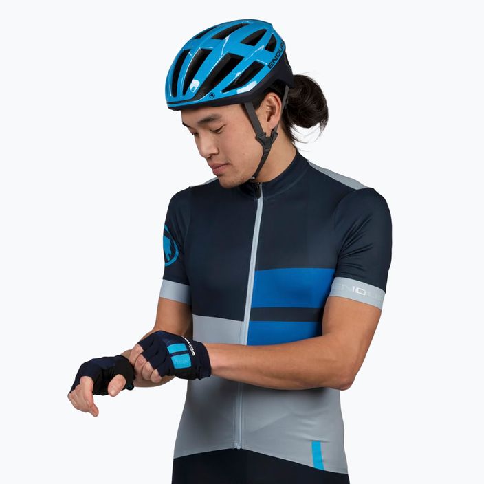 Men's Endura FS260 Print S/S cycling jersey ink blue 4