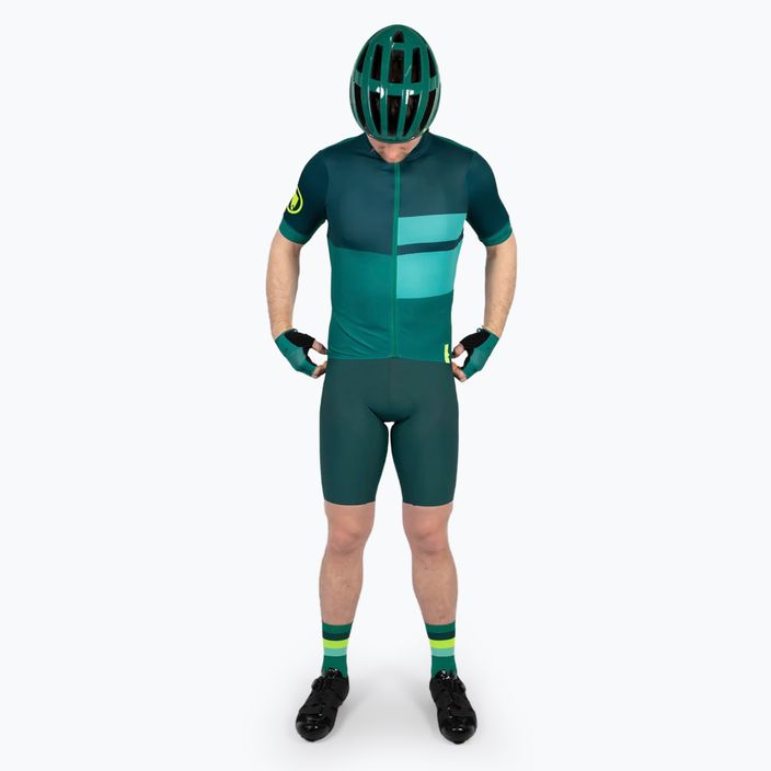 Men's Endura FS260 Print S/S cycling jersey emerald green 2