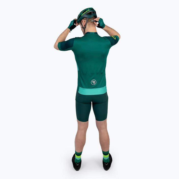 Men's Endura FS260 Print S/S cycling jersey emerald green 3