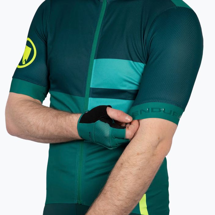 Men's Endura FS260 Print S/S cycling jersey emerald green 6