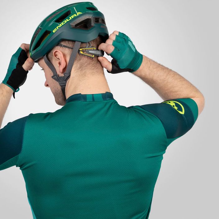 Men's Endura FS260 Print S/S cycling jersey emerald green 7