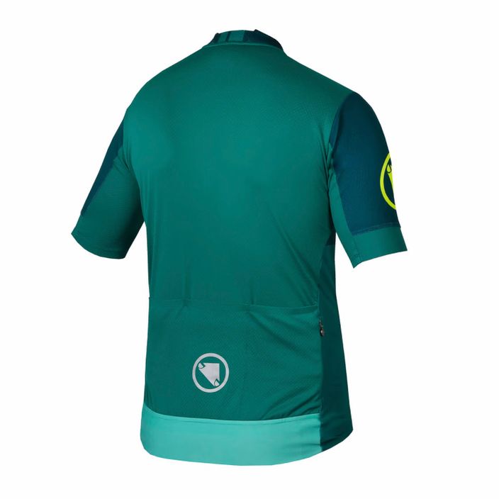 Men's Endura FS260 Print S/S cycling jersey emerald green 10