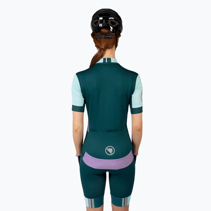 Women's cycling jersey Endura FS260 Print S/S violet 3