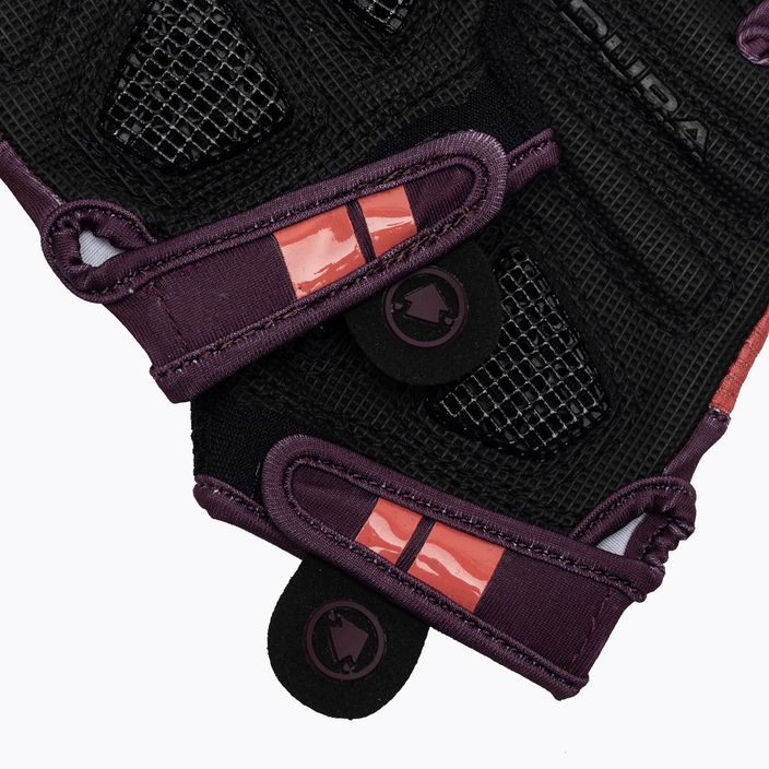 Women's cycling gloves Endura FS260-Pro Aerogel aubergine 4