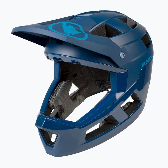Endura Singletrack Full Face bike helmet blueberry 3
